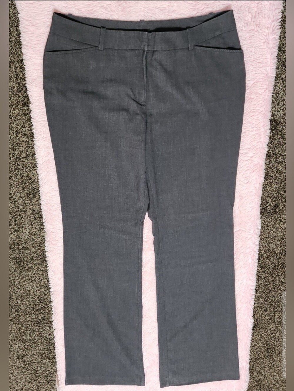 Worthington Gray Modern Fit Womens 12L Dress Pants